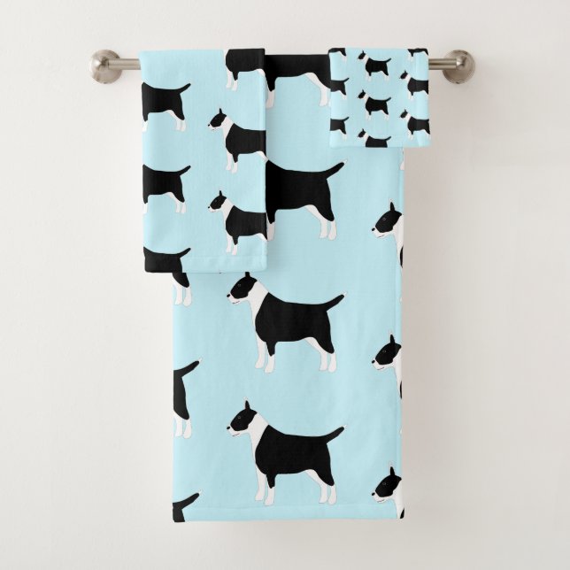 Conjunto De Toalhas Staffordshire Bull Terrier Dog Design (Insitu)