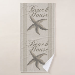 Conjunto De Toalhas Starfish Beach House Seashore Coastal