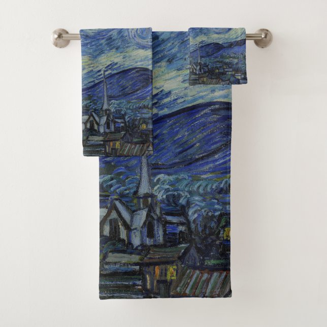 Conjunto De Toalhas "Starry Night" por Van Gogh (Insitu)