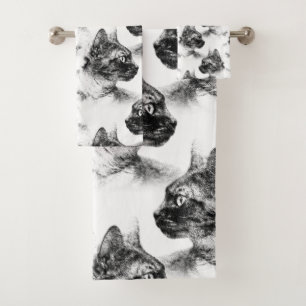 Conjunto De Toalhas Stella, o Gato da Cinza