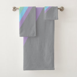 Conjunto De Toalhas Stormy Sky & Rainbow Bath Towels