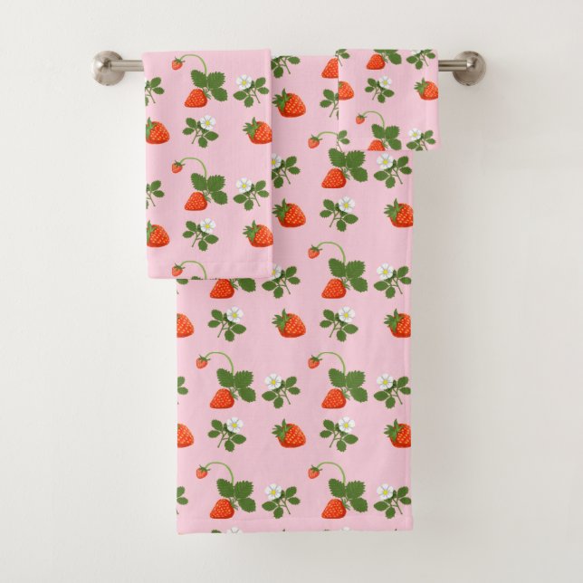 Conjunto De Toalhas Strawberries (Insitu)