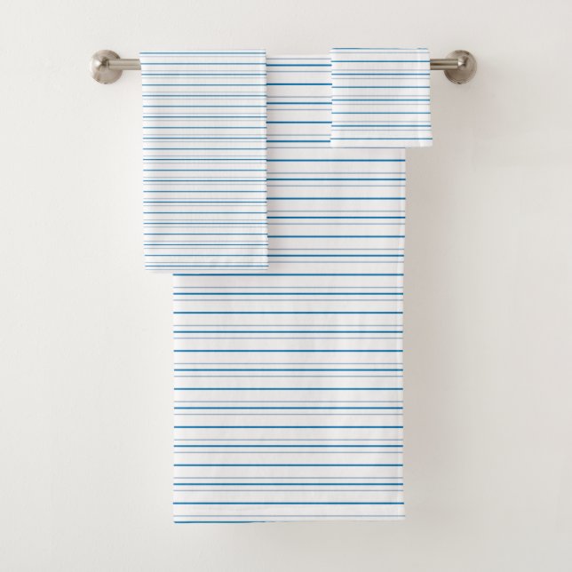 Conjunto De Toalhas Striped in Blues (Insitu)