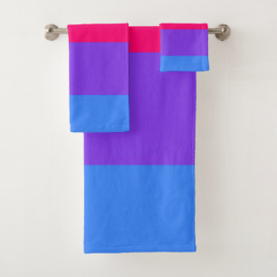 Conjunto De Toalhas Stripes Arco-íris