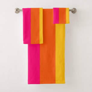 Conjunto De Toalhas Stripes Arco-íris
