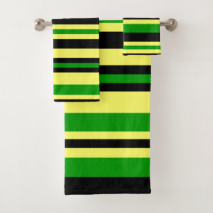 Conjunto De Toalhas Stripes inspiradas na Jamaica