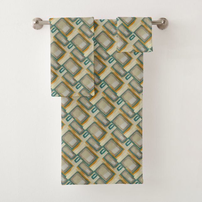 Conjunto De Toalhas Suave e Ousado Abstrato Inspirado em Rothko (Insitu)