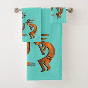 Conjunto De Toalhas Sudoeste de Kokopelli Bath Towel Set