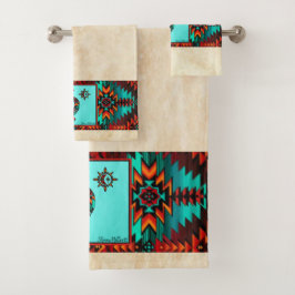 Conjunto De Toalhas Sudoeste de Kokopelli Bath Towel Set