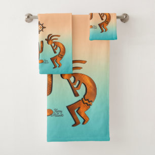 Conjunto De Toalhas Sudoeste de Kokopelli Bath Towel Set