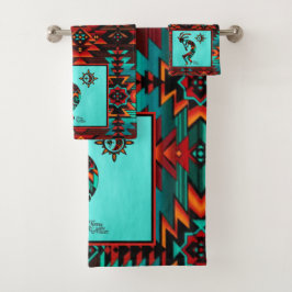 Conjunto De Toalhas Sudoeste de Kokopelli Bath Towel Set