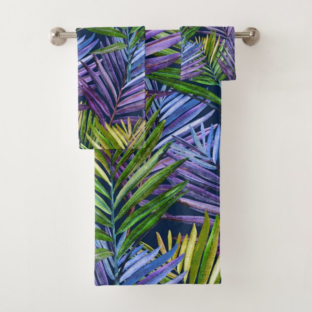 Conjunto De Toalhas Summer Breeze Palms Tropicais de Praia (Insitu)