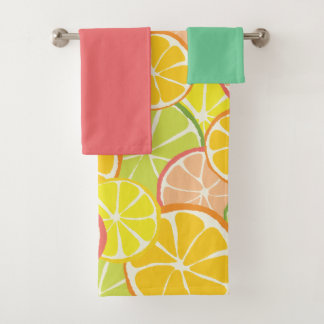 Conjunto De Toalhas Summer Citrus Slice