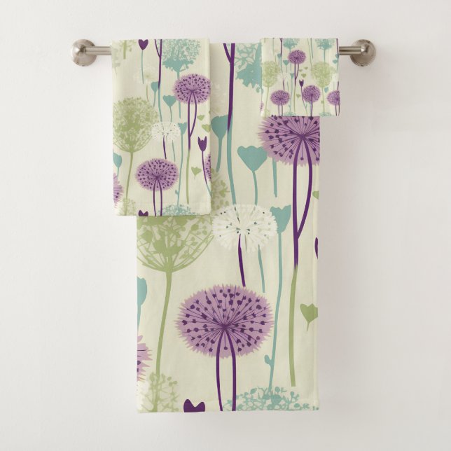 Conjunto De Toalhas Summer Dandelion Design (Insitu)