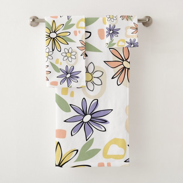 Conjunto De Toalhas Summer Flowers  (Insitu)