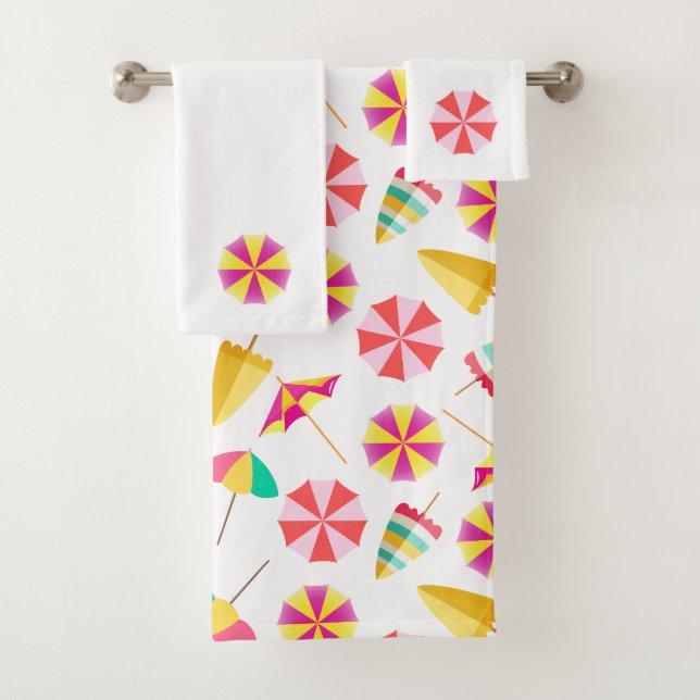 Conjunto De Toalhas Sun Umbrellas (Insitu)