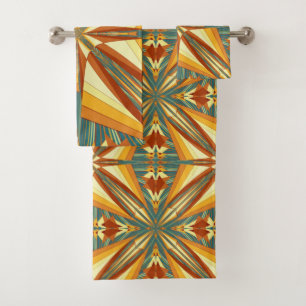 Conjunto De Toalhas Sunset de Verão da Índia ouro