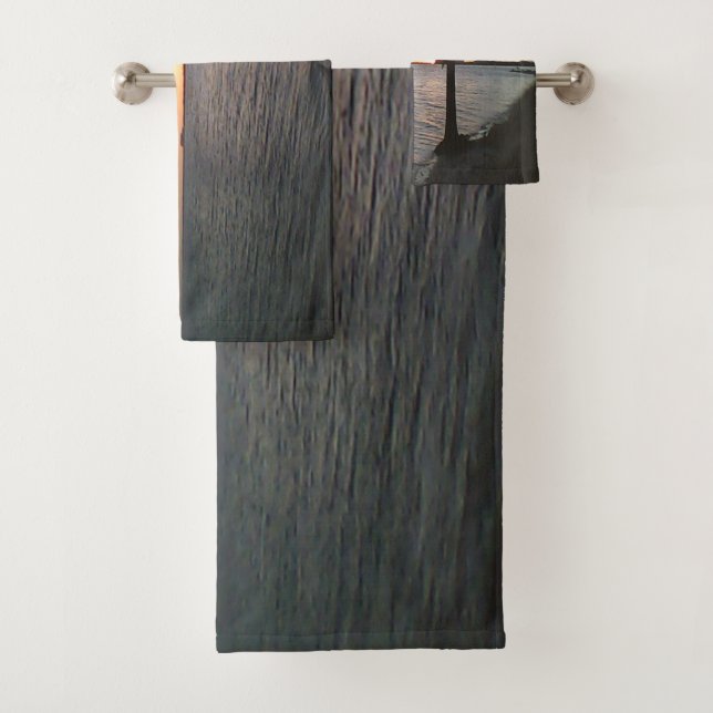 Conjunto De Toalhas Sunset Na Praia (Insitu)