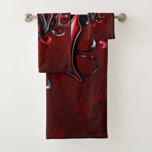 Conjunto De Toalhas Sussurros do Coração: A Magia do Amor (Insitu)