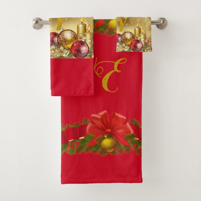 Conjunto De Toalhas Suzanne Elizabeth Christmas Collection - (Insitu)