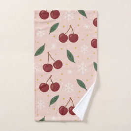 Conjunto De Toalhas 🍒🌸Sweet Cherry Blush Snow Collection