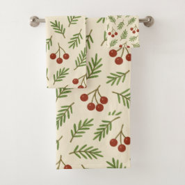 Conjunto De Toalhas Sweet Cherry Natural Harmony