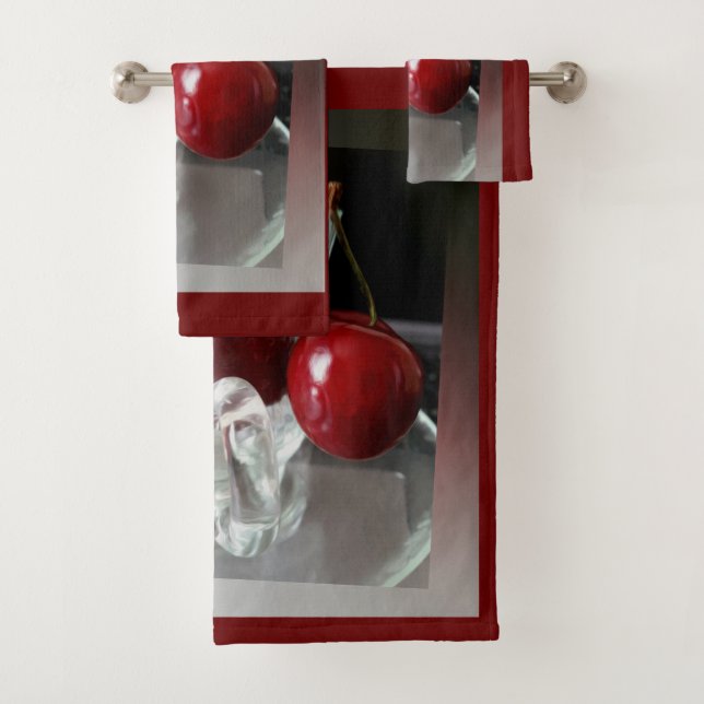 Conjunto De Toalhas Taça de cerejas (Insitu)