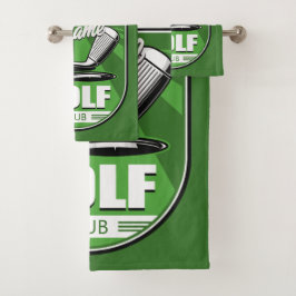 Conjunto De Toalhas Taco Clube NOME Golfista Profissional Jogador Pers