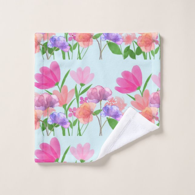 Conjunto De Toalhas tampa da chave de luz com padrão floral (Pano de lavar)