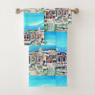 Conjunto De Toalhas Taormina, Sicília