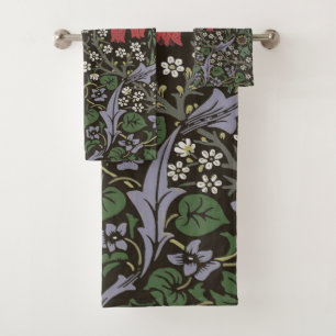 Conjunto De Toalhas Tapeçaria Floral William Morris Blackthorn