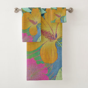 Conjunto De Toalhas Tapeçaria Tropical II