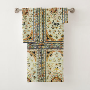 Conjunto De Toalhas Tapete oriental em cores claras