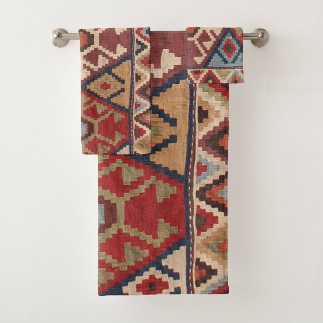 Conjunto De Toalhas Tapete Turco Antigo (Insitu)