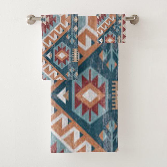 Conjunto De Toalhas Tapete turco - Kilim Kabristan antigo (Insitu)