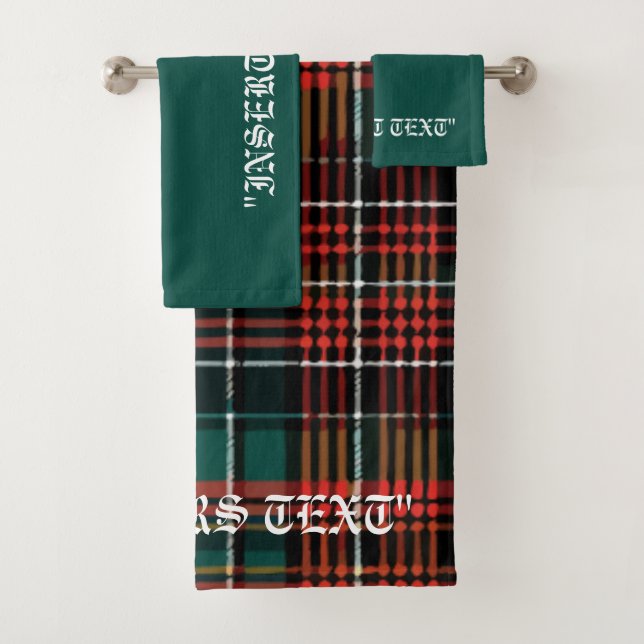 Conjunto De Toalhas Tartan (Insitu)