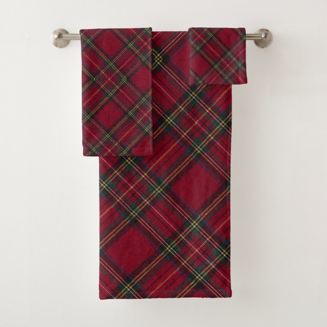 Conjunto De Toalhas Tartan Tradicional Inverness Escocês (Insitu)