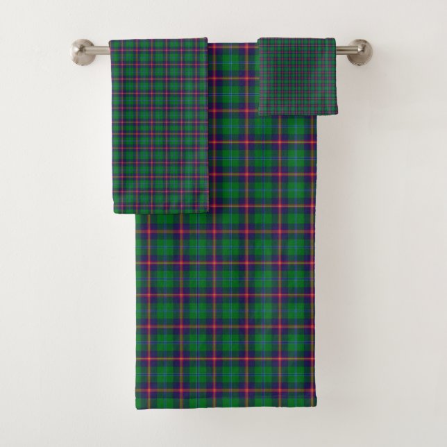 Conjunto De Toalhas Tartan Xadrez do Clã Young  (Insitu)