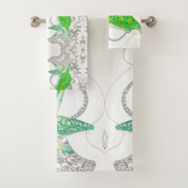 Conjunto De Toalhas tartaruga marinha