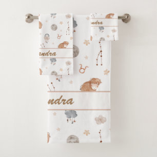 Conjunto De Toalhas Taurus Baby Cozy e Durável para Pequenos Touros