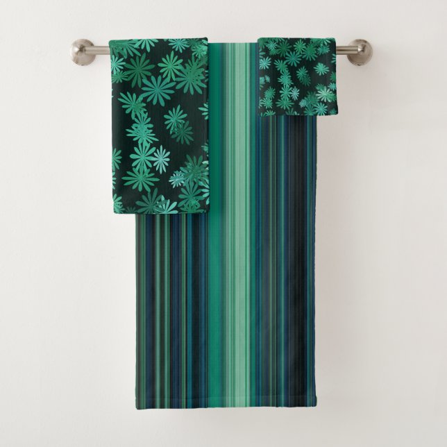 Conjunto De Toalhas Teal Daisies (Insitu)