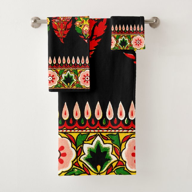 Conjunto De Toalhas Tecido de algodão indiano (Insitu)