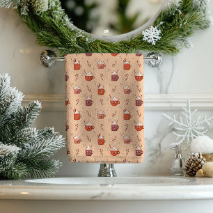 Conjunto De Toalhas Tecido de Natal Groovy Anos 70 Vibrações Vintage P