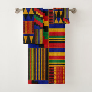 Conjunto De Toalhas Tecido Kente Estilo Africano