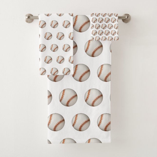 Conjunto De Toalhas Tema de Beisebol (Insitu)