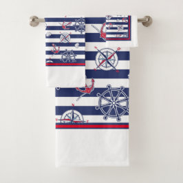Conjunto De Toalhas Tema Náutico