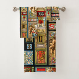 Conjunto De Toalhas Temas do Renascimento Têxteis e Tecidos