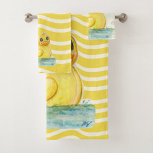 Conjunto De Toalhas Tempo do banho Ducky