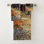 Conjunto De Toalhas Terraço do café na noite por Van Gogh<br><div class="desc">Visite por favor minha loja para um design mais interessante e mais => bem escolhido zazzle.com/iwheels* da cor</div>