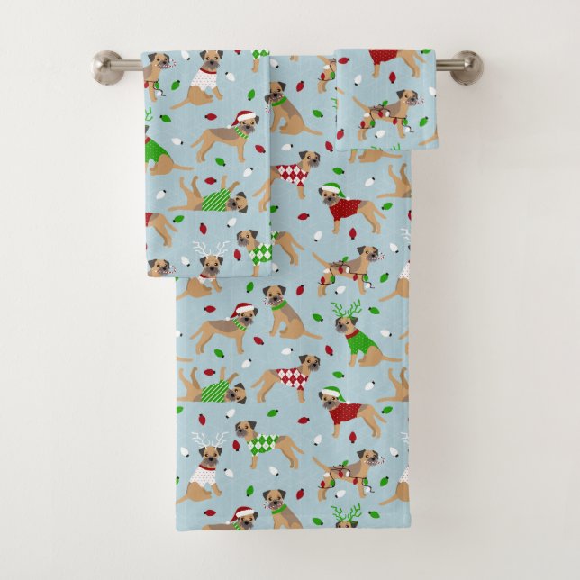 Conjunto de toalhas Terrier Bath na Fronteira de N (Insitu)